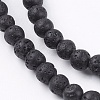 Natural Lava Rock Stone Bead Strands X-G-R193-18-4mm-3