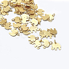 Brass Charms X-KK-E788-12G-3