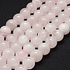 Natural Rose Quartz Beads Strands X-G-P335-21-8mm-1