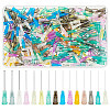 150Pcs 15 Style Plastic & Stainless Steel Fluid Precision Blunt Needle Dispense Tips TOOL-FG0001-17-1
