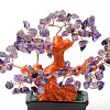 Natural Amethyst Chips Money Tree Bonsai Display Decorations DJEW-B007-08D-2