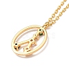 Colorful Cubic Zirconia Constellation Pendant Necklace NJEW-H166-01G-3