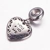 304 Stainless Steel European Dangle Charms OPDL-G005-05AS-2