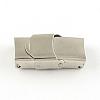 Smooth Surface 201 Stainless Steel Watch Band Clasps X-STAS-R063-63-1