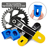 CHGCRAFT 20Pcs 5 Colors Silicone Bicycle Crank Arm Protectors FIND-CA0003-86-5