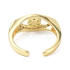 Evil Eye Real 18K Plated Cuff Rings for Women Gift ZIRC-C021-03G-03-2