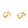 201 Stainless Steel Stud Earring Findings with Hole EJEW-A071-27G-1