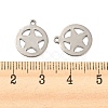 201 Stainless Steel Charms STAS-Z049-02P-3