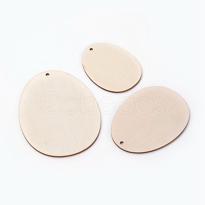 Undyed Wood Big Pendants WOOD-G003-04-1