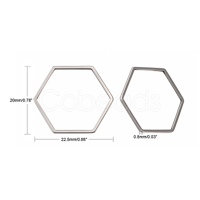 Tarnish Resistant 304 Stainless Steel Linking Ring STAS-S079-24A-1