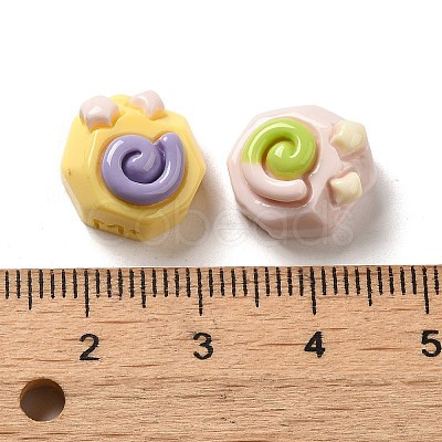 Vortex with Star Opaque Resin Decoden Cabochons RESI-D009-01-1