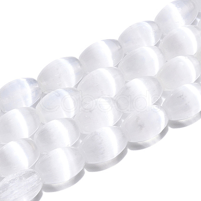 Dyed Natural Selenite Beads Strands G-T138-233A-1