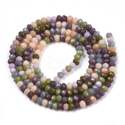 Opaque Glass Beads Strands X-GLAA-N041-005B-02-1