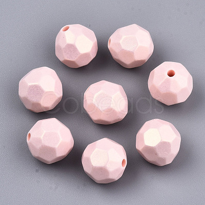 Spray Painted Acrylic Beads MACR-T037-05D-1