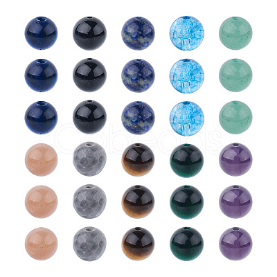 Kissitty 100Pcs 10 Style Natural Gemstone Beads G-KS0001-04-1