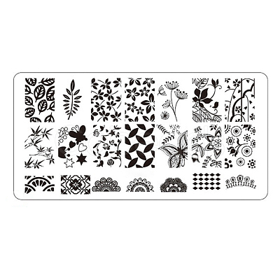 Metal Nail Art Stamping Plates MRMJ-L004-14D-1