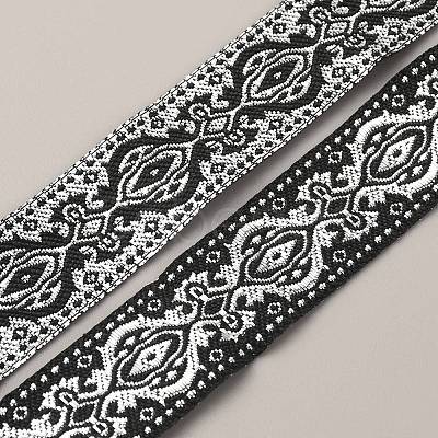 Ethnic style Embroidery Polyester Ribbons OCOR-WH0077-28D-1