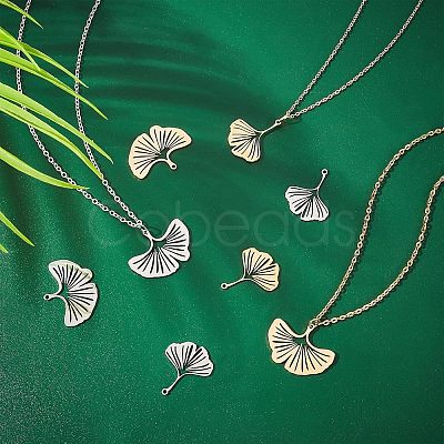 Unicraftale 8Pcs 4 Style Ion Plating(IP) 201 Stainless Steel Pendants STAS-UN0033-06-1