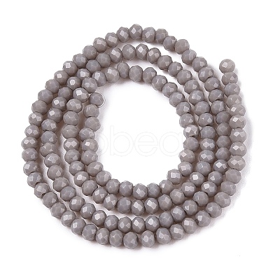 Opaque Solid Color Imitation Jade Glass Beads Strands EGLA-A044-P1mm-D10-1