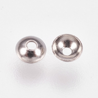 Tarnish Resistant Apetalous 201 Stainless Steel Bead Caps STAS-L205-13A-1