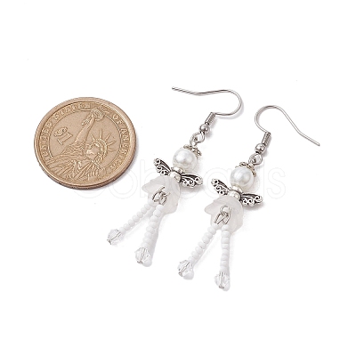 304 Stainless Steel Fairy Dangle Earrings EJEW-MZ00129-05-1