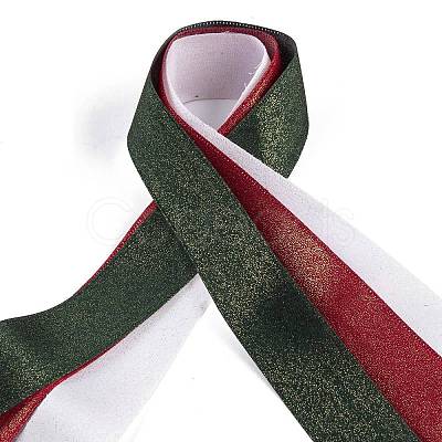 9 Yards 3 Styles Christmas Theme Polyester & Polycotton Ribbons Sets SRIB-A015-01A-01-1