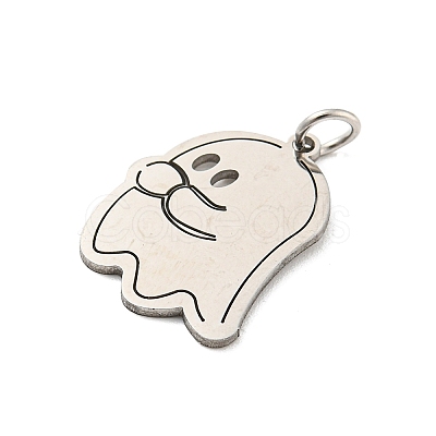 Non-Tarnish Halloween Laser Cut 304 Stainless Steel Pendant STAS-H184-14BP-1