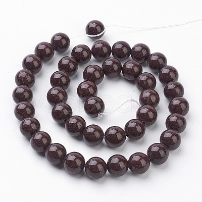 Natural Mashan Jade Round Beads Strands X-G-D263-10mm-XS05-1