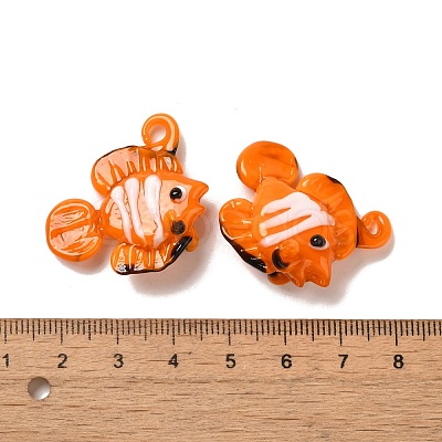 Handmade Lampwork Pendants LAMP-G162-01F-1