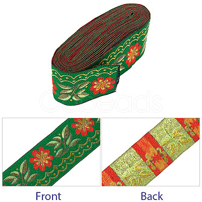 Gorgecraft Embroidery Polyester Ribbons SRIB-GF0001-02C-1