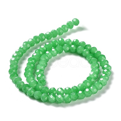 Baking Painted Imitation Jade Glass Bead Strands DGLA-A034-J8MM-A10-1