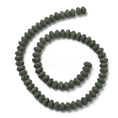 Synthetic Lava Rock Beads Strands G-B087-02A-04-1