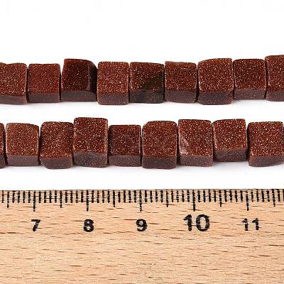 Synthetic Goldstone Beads Strands G-T139-6x6-18A-1