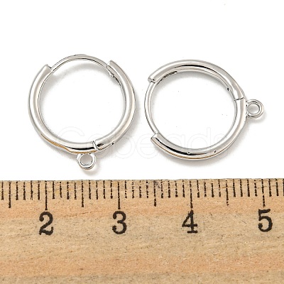 Brass Hoop Earrings EJEW-L211-012D-P-1