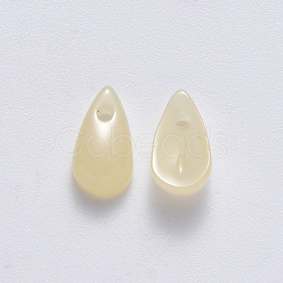 Imitation Jade Glass Charms GLAA-R211-07-A01-1