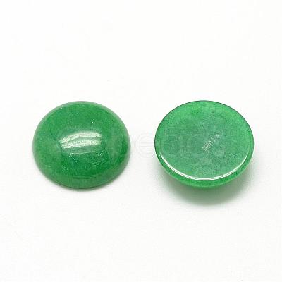 Natural White Jade Cabochons G-R416-10mm-08-1