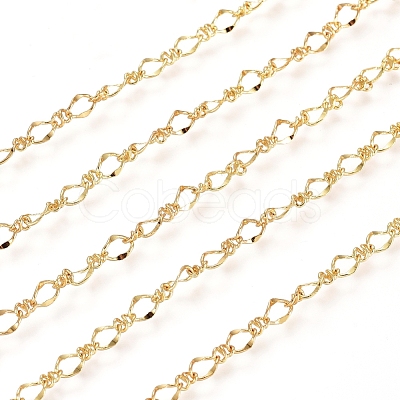 3.28 Feet Brass Figure 8 Chain X-CHC-G007-02G-1