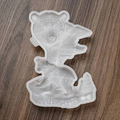 Bear Family DIY Silicone Molds AJEW-D052-06-1