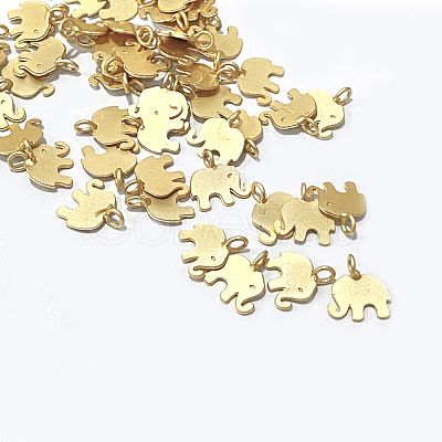 Brass Charms X-KK-E788-12G-1