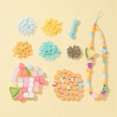 DIY Fruit Stretch Bracelet Making Kit DIY-FS0003-88-1