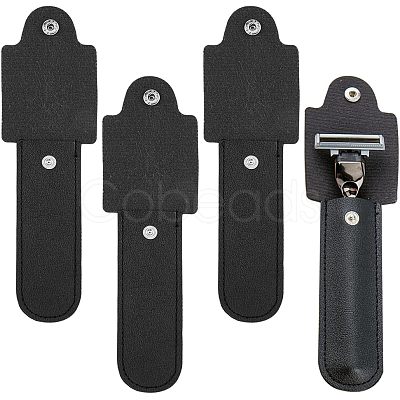 SUPERFINDINGS 4Pcs PU Leather Razor Sheath AJEW-FH0002-72A-1