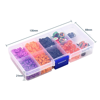 850Pcs Geometry Glass Seed & Polymer Clay Beads DIY-YW0002-75-1