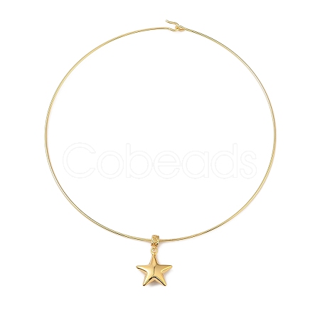 Brass Charm Bangles BJEW-Q350-04A-G-1