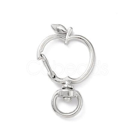 Apple Alloy Swivel Clasps X-FIND-L012-02P-1