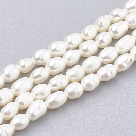 Natural Cultured Freshwater Pearl Beads Strands PEAR-S012-76A-1