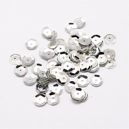 Plastic Paillette Beads PVC-A001-5mm-08-1