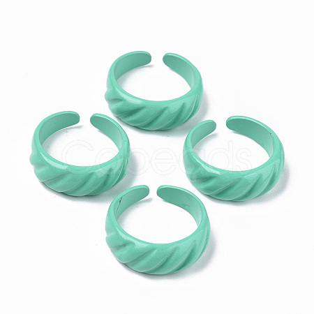 Spray Painted Alloy Cuff Rings X-RJEW-T011-31D-RS-1