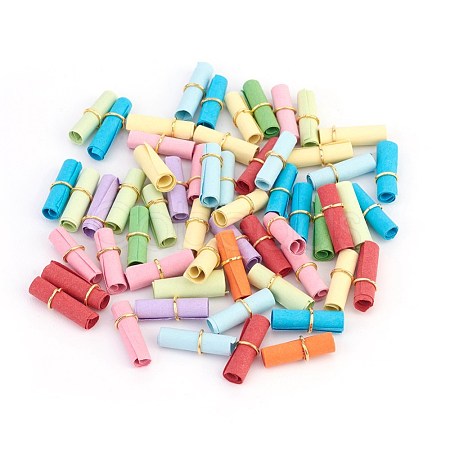 DIY Paper Slip Rolls Pills Small Gift Letterhead DIY-WH0143-36-1