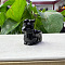 Natural Obsidian Sculpture Display Decorations, for Home Office Desk, 30mm