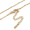 Ion Plating(IP) 201 Stainless Steel Chain Necklaces, Satellite Chains, Real 18K Gold Plated, 15.83 inch(40.2cm)